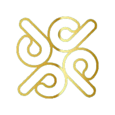 Marca parceira identificada por monograma dourado no portfólio original
